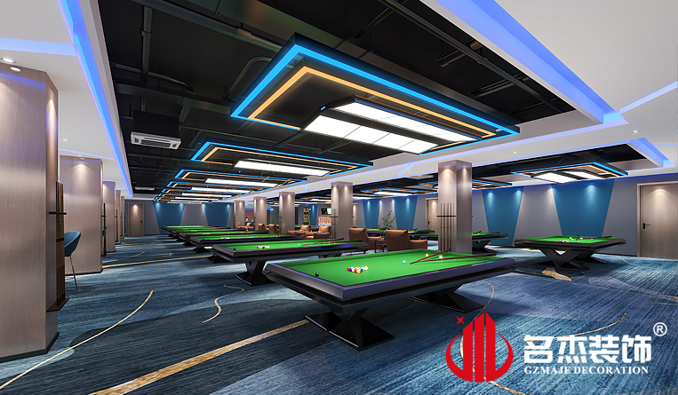 臺球區域裝修設計效果