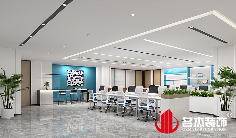 辦公區(qū)域裝修設計效果