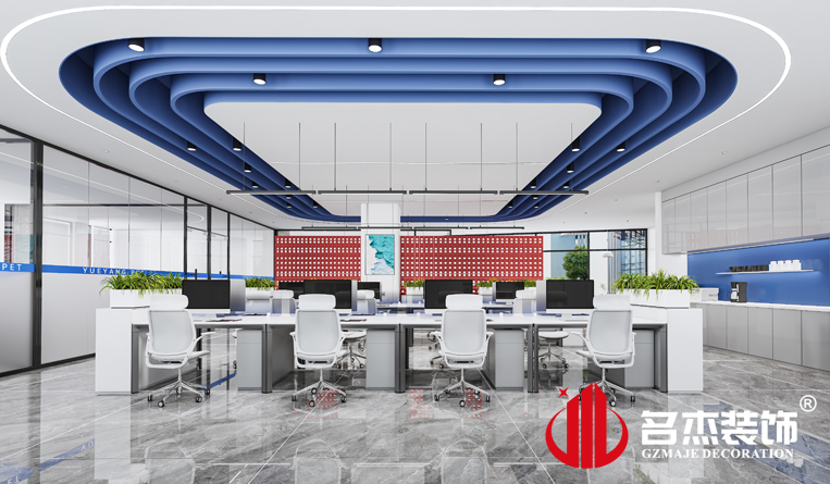 開放辦公區(qū)裝修設(shè)計效果